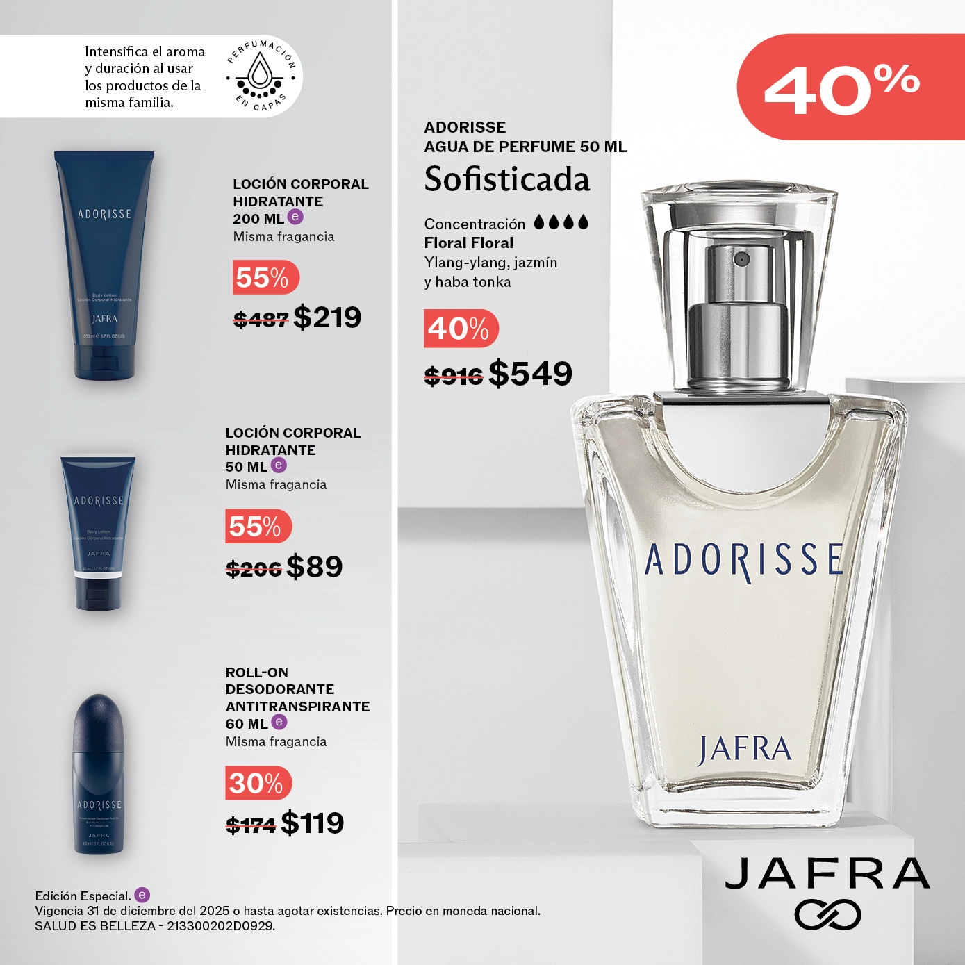 Adorisse Agua de Perfume 50 ml