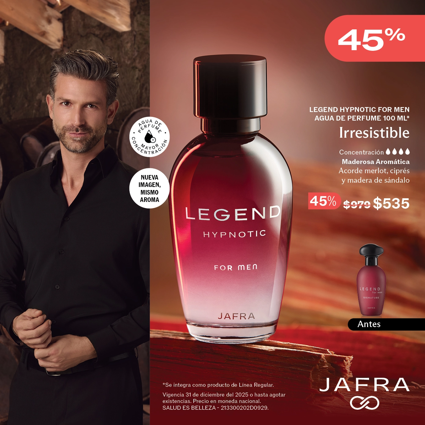 Legend Hypnotic For Men Agua de Perfume 100 ml