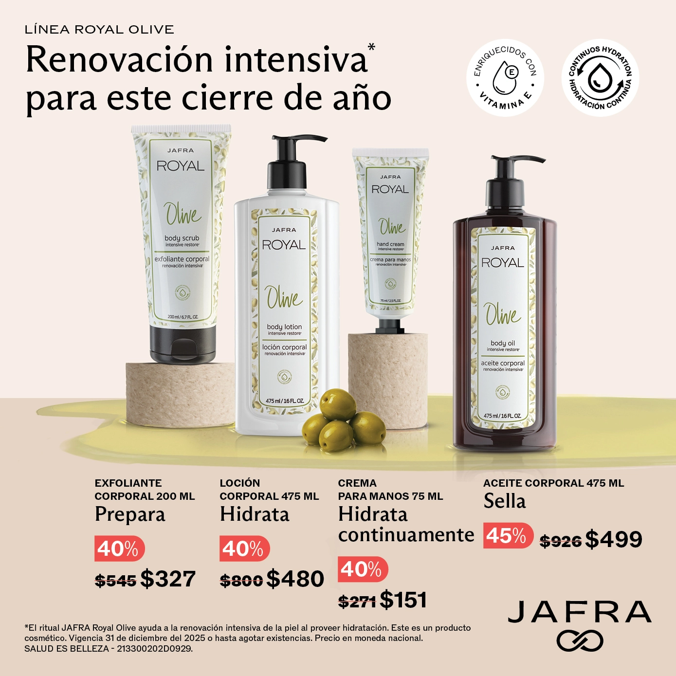 Jafra Royal Olive - Cuidado Premium